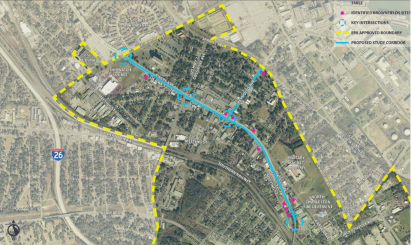 Rivers Avenue Connectivity Planning project map