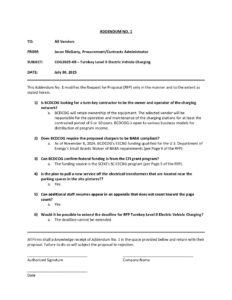 Addendum #1 Turnkey Level 3 Charging