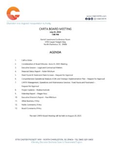 CARTA Board of Directors Agenda Packet 7 23