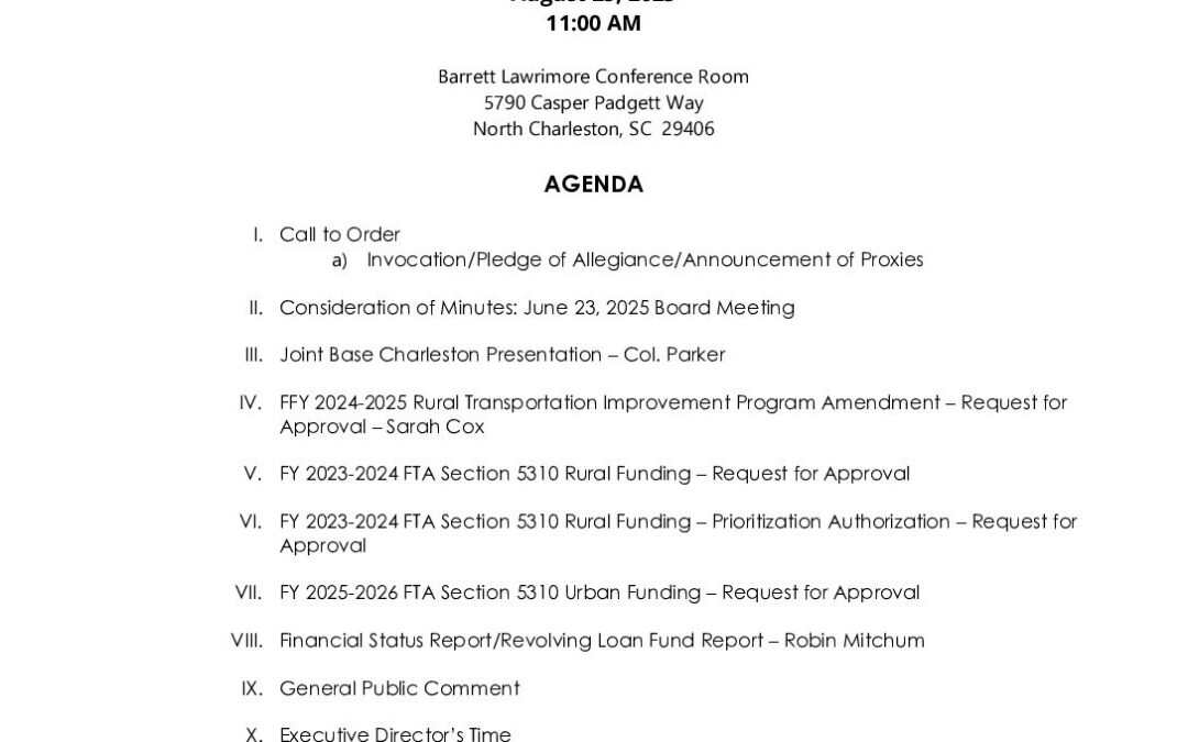 BCDCOG Board of Directors Agenda Packet 8 25 2025