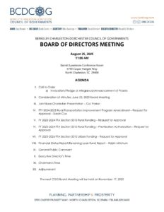 BCDCOG Board of Directors Agenda Packet 8 25