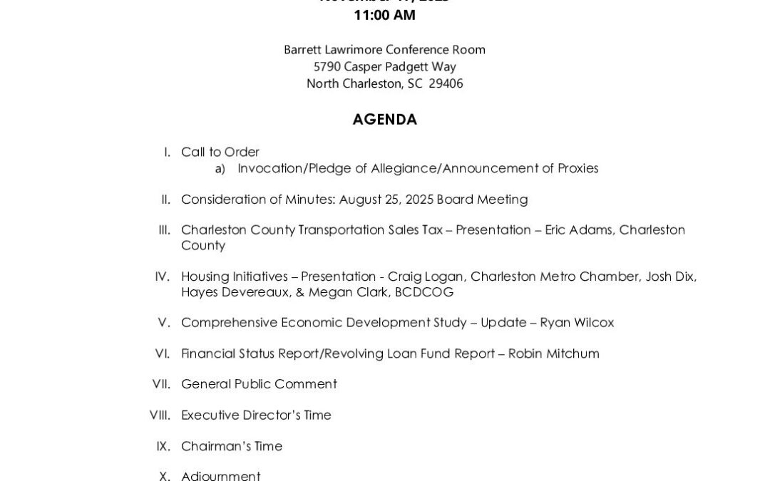 BCDCOG BOD Agenda Packet 11 17 2025