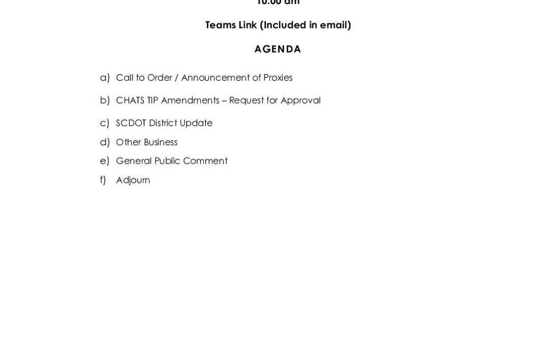 CHATS Study Team Agenda Packet_rev